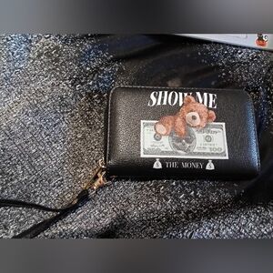 Small wallet clutch with Teddy bear